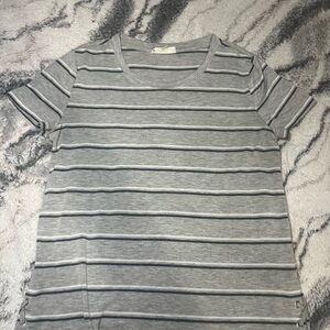 Pink Republic Gray Striped Tee